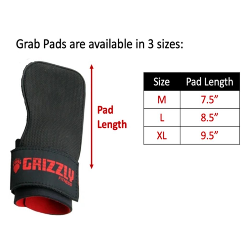 Grizzly Grabbers Wrist Wraps with Grab Pads, 8645