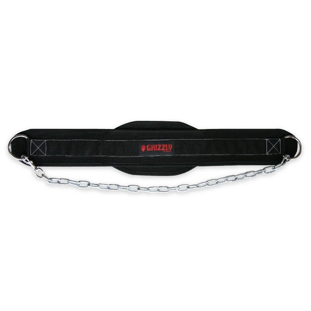 Grizzly Nylon Dip and Pull-Up Belt with Chain, 8553