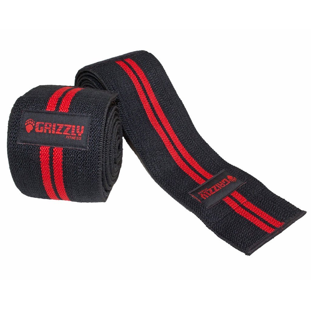 Grizzly Powerlifting Knee Wraps, Black, 8660