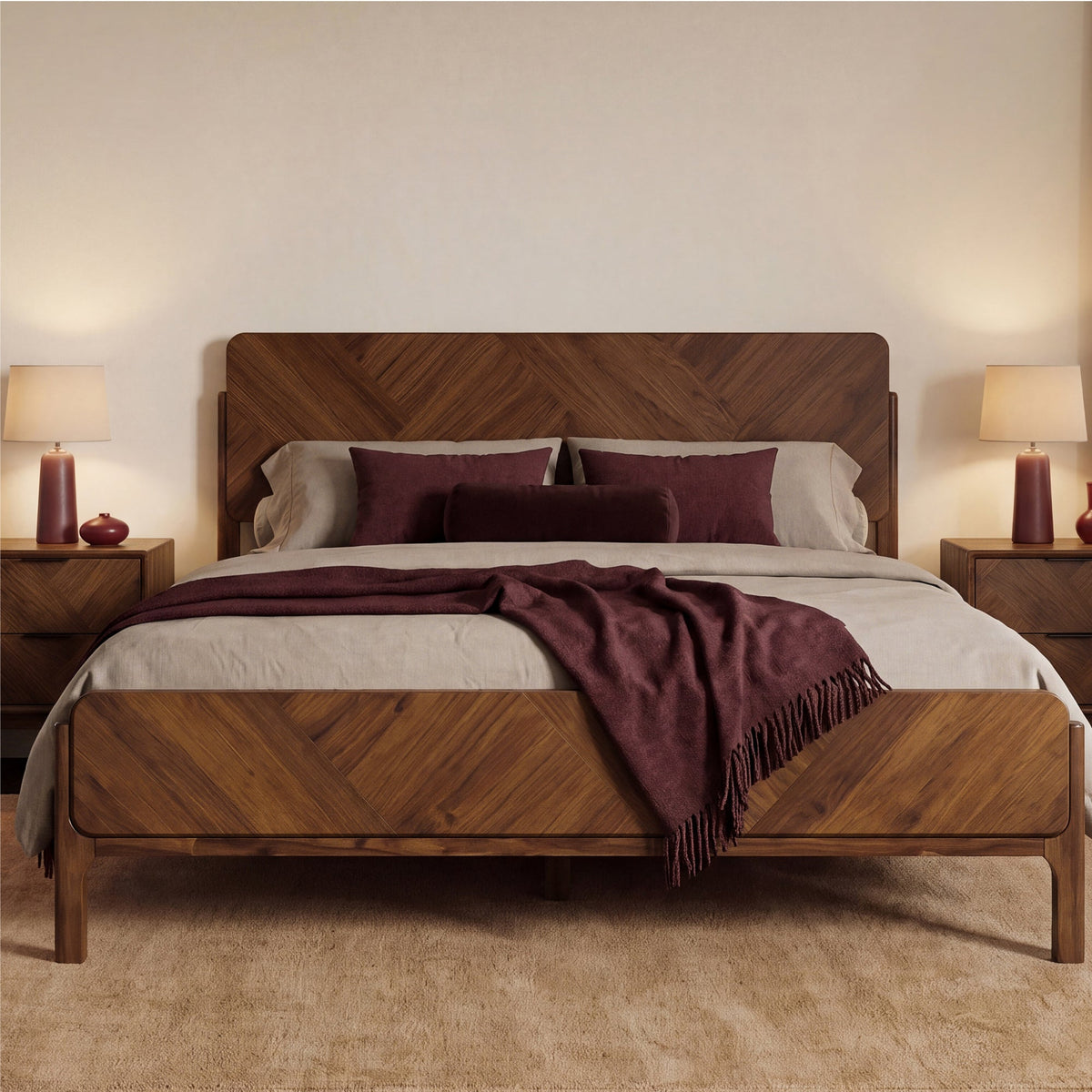 Bifrost Solid Acacia Wood Bed Frame