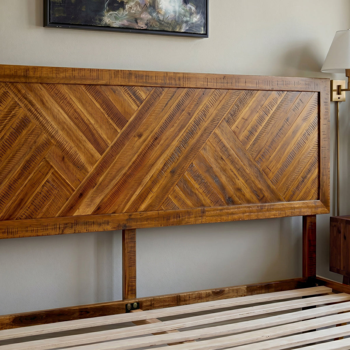 Sierra Deluxe Solid Acacia Wood Bed Frame