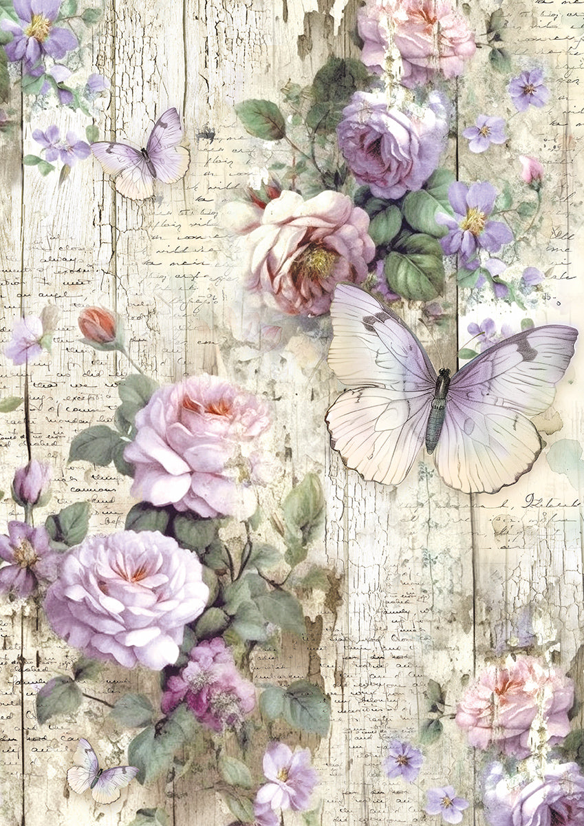 Tissue Paper A4 6/Pkg Whimsical Butterflies