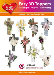 Hearty Crafts Easy 3D Toppers Condolence Crosses