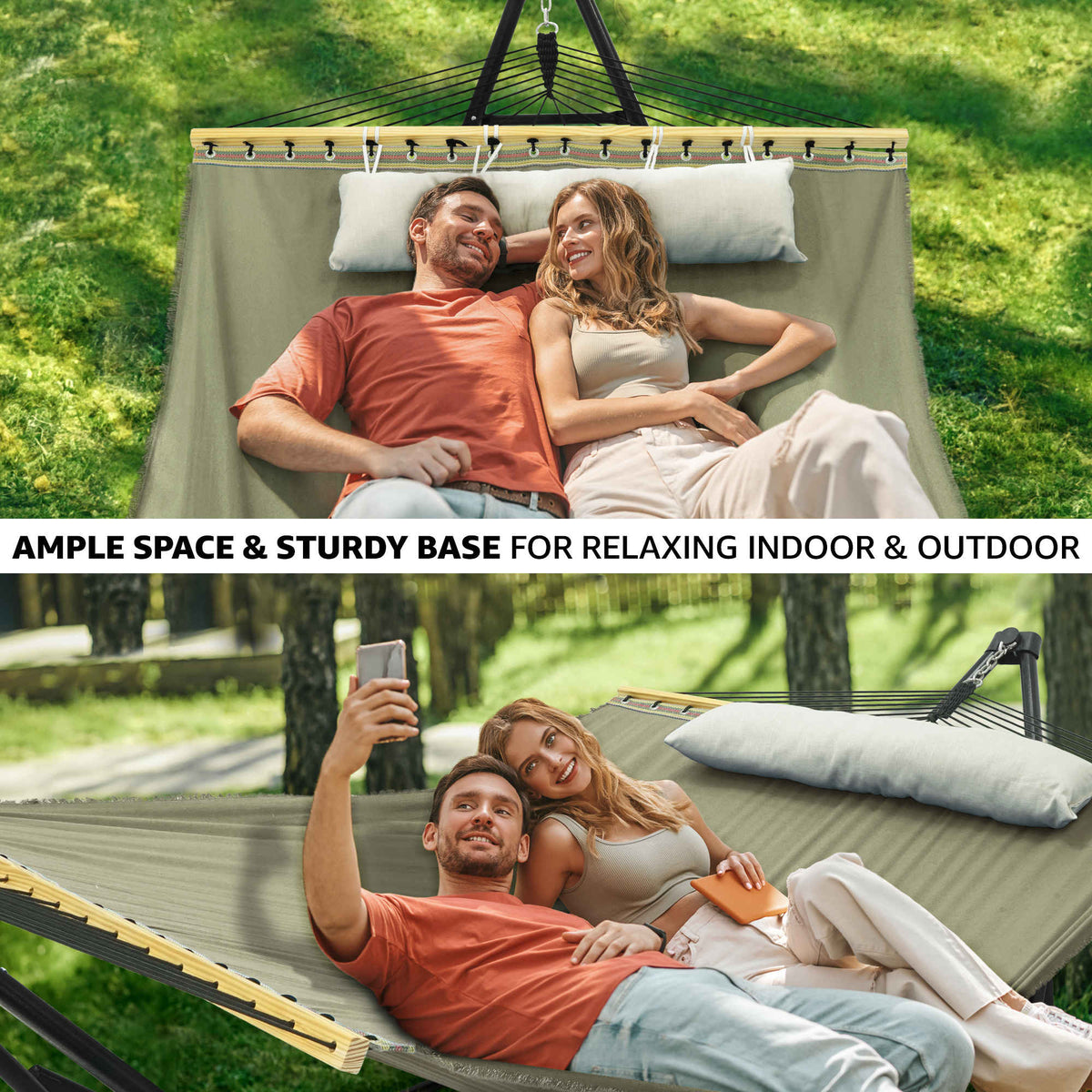 Tranquillo Unity Canvas Hammock with Stand