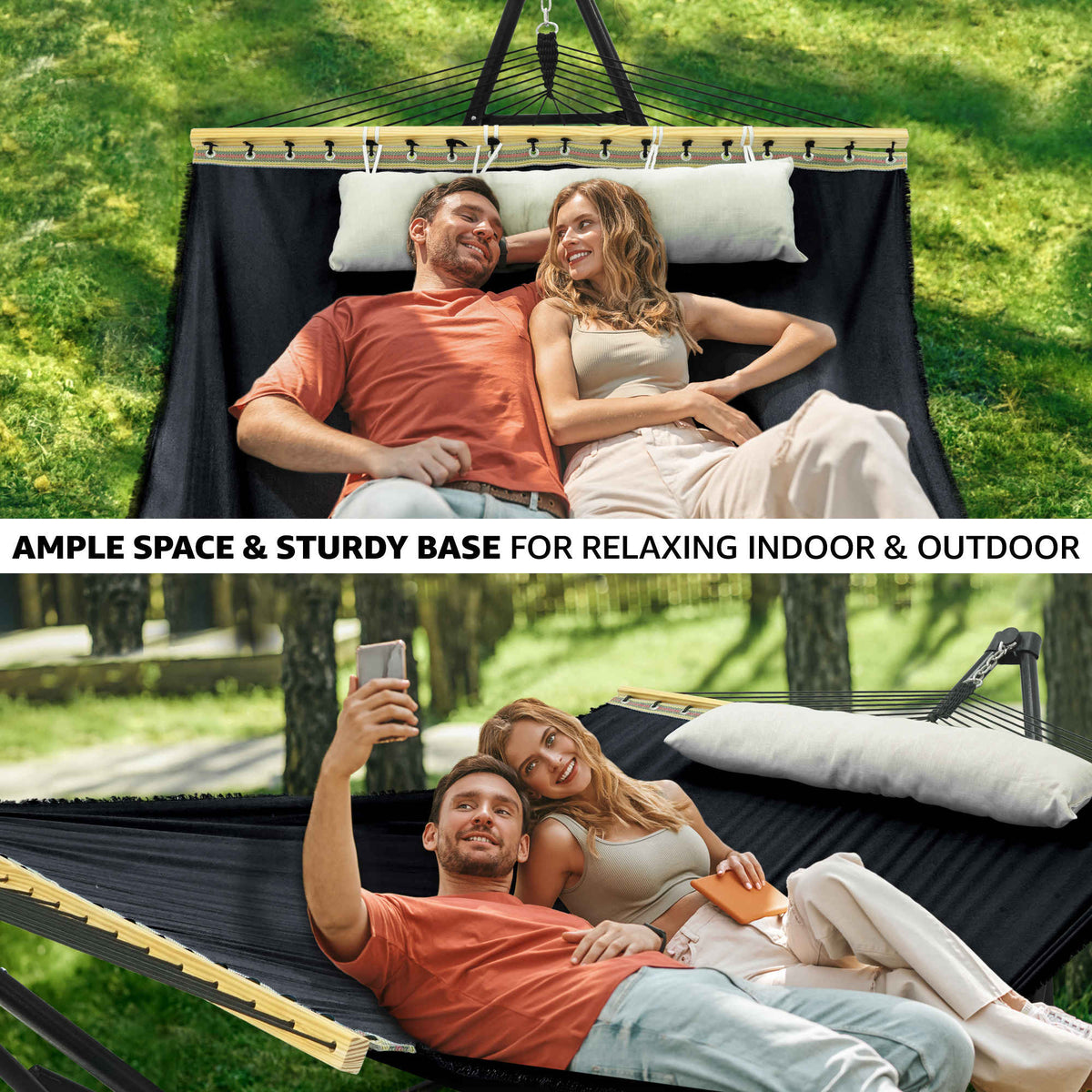 Tranquillo Unity Canvas Hammock with Stand