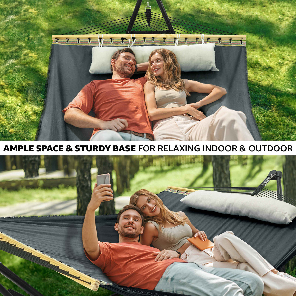 Tranquillo Unity Canvas Hammock with Stand