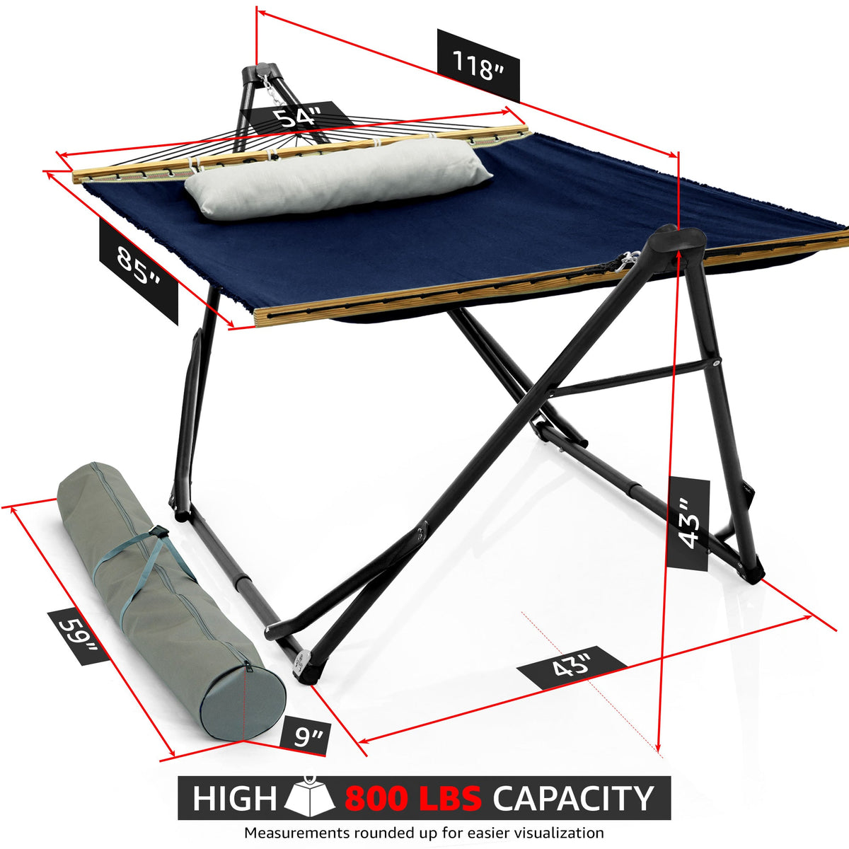 Tranquillo Unity Canvas Hammock with Stand