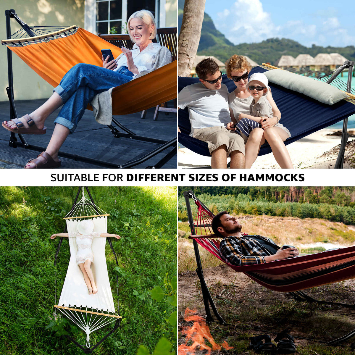 Tranquillo Unity Canvas Hammock with Stand
