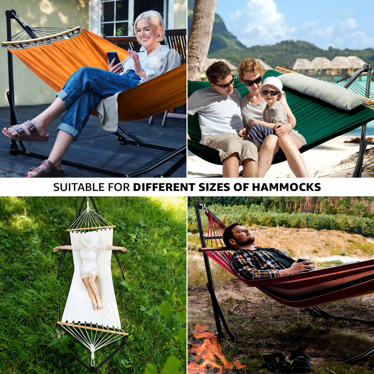 Tranquillo Unity Canvas Hammock with Stand