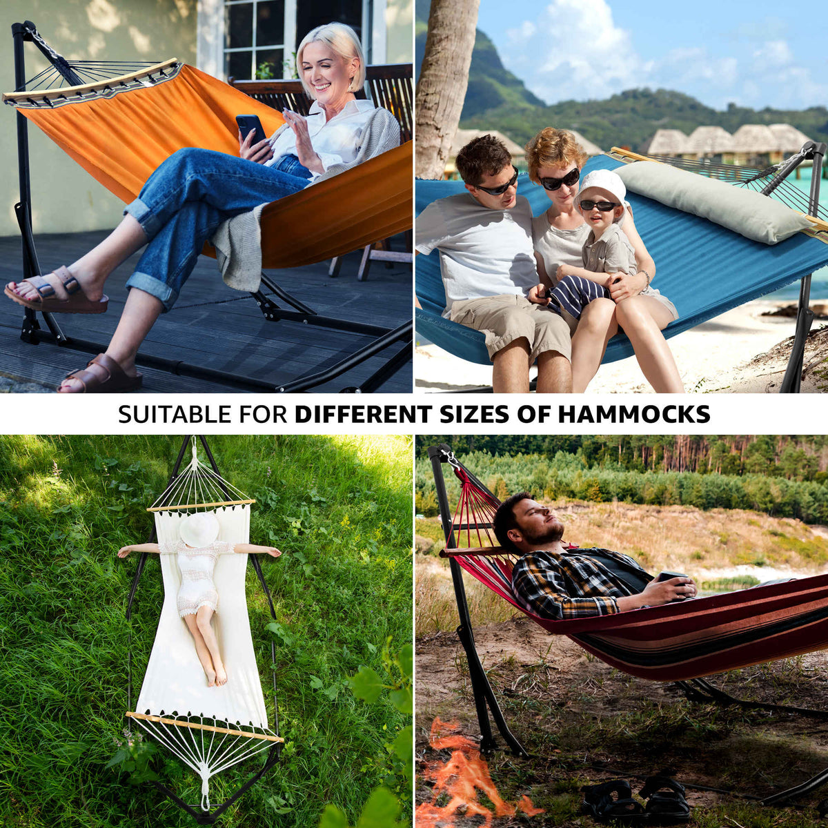 Tranquillo Unity Canvas Hammock with Stand