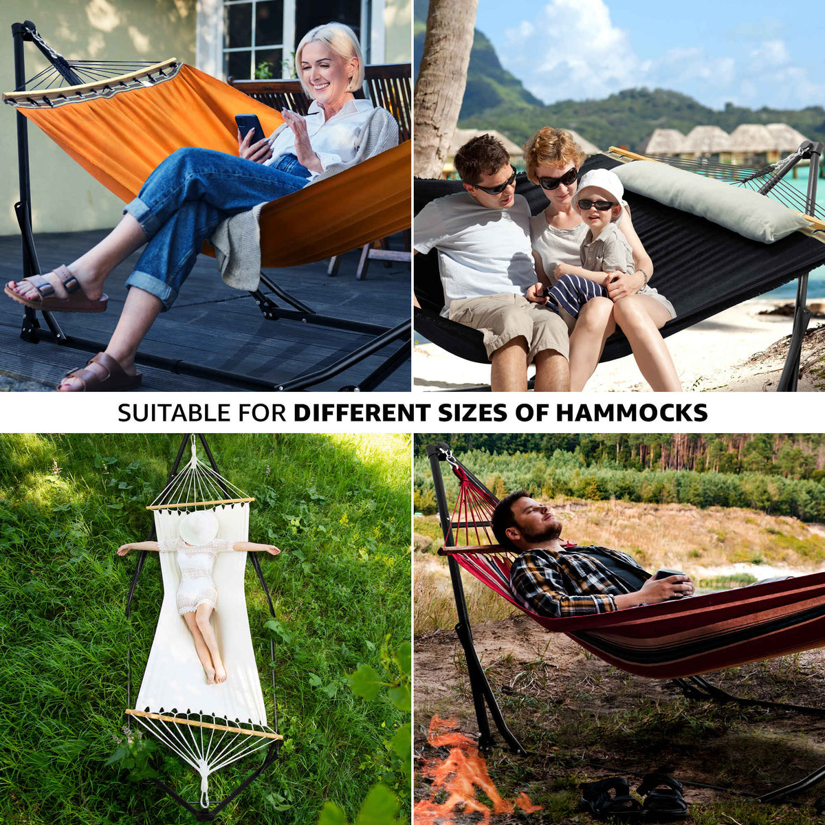 Tranquillo Unity Canvas Hammock with Stand