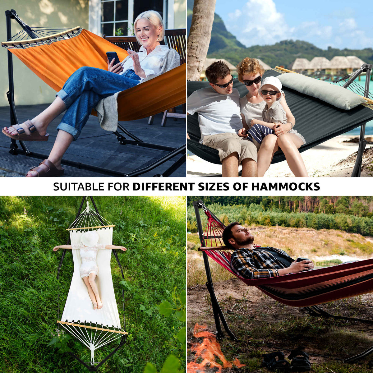 Tranquillo Unity Canvas Hammock with Stand
