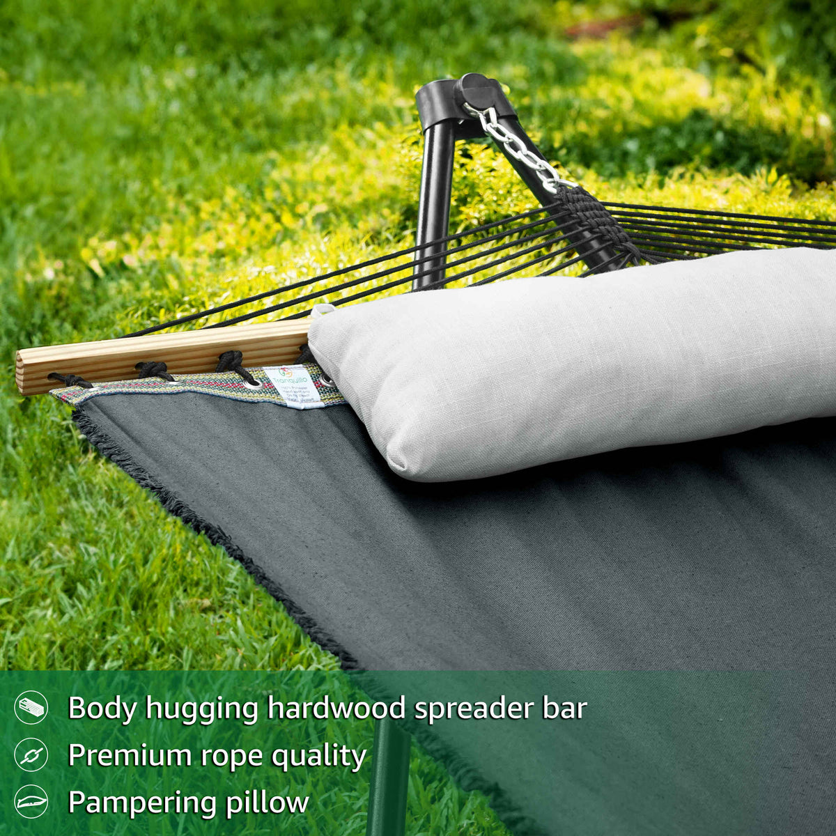 Tranquillo Unity Canvas Hammock with Stand