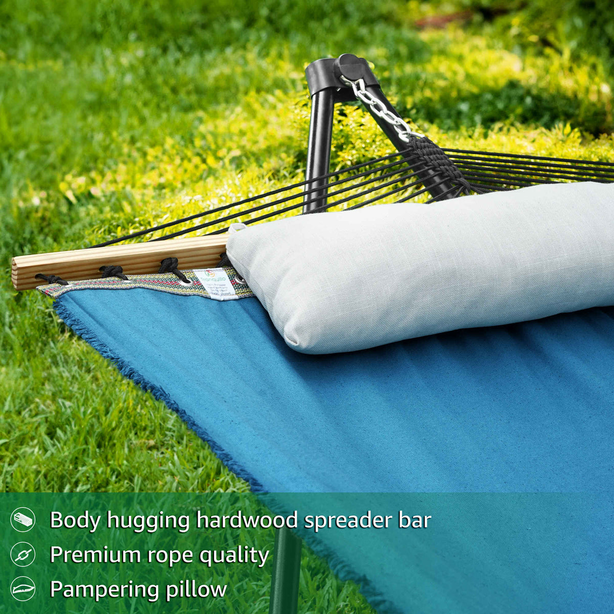 Tranquillo Unity Canvas Hammock with Stand