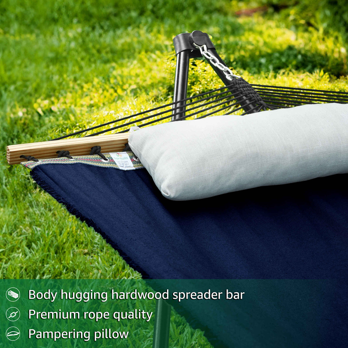 Tranquillo Unity Canvas Hammock with Stand