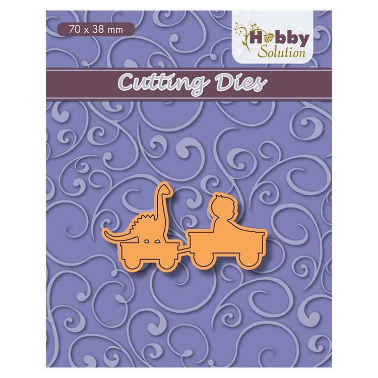 Hobby Solution Cutting Dies Boy in Go-Cart