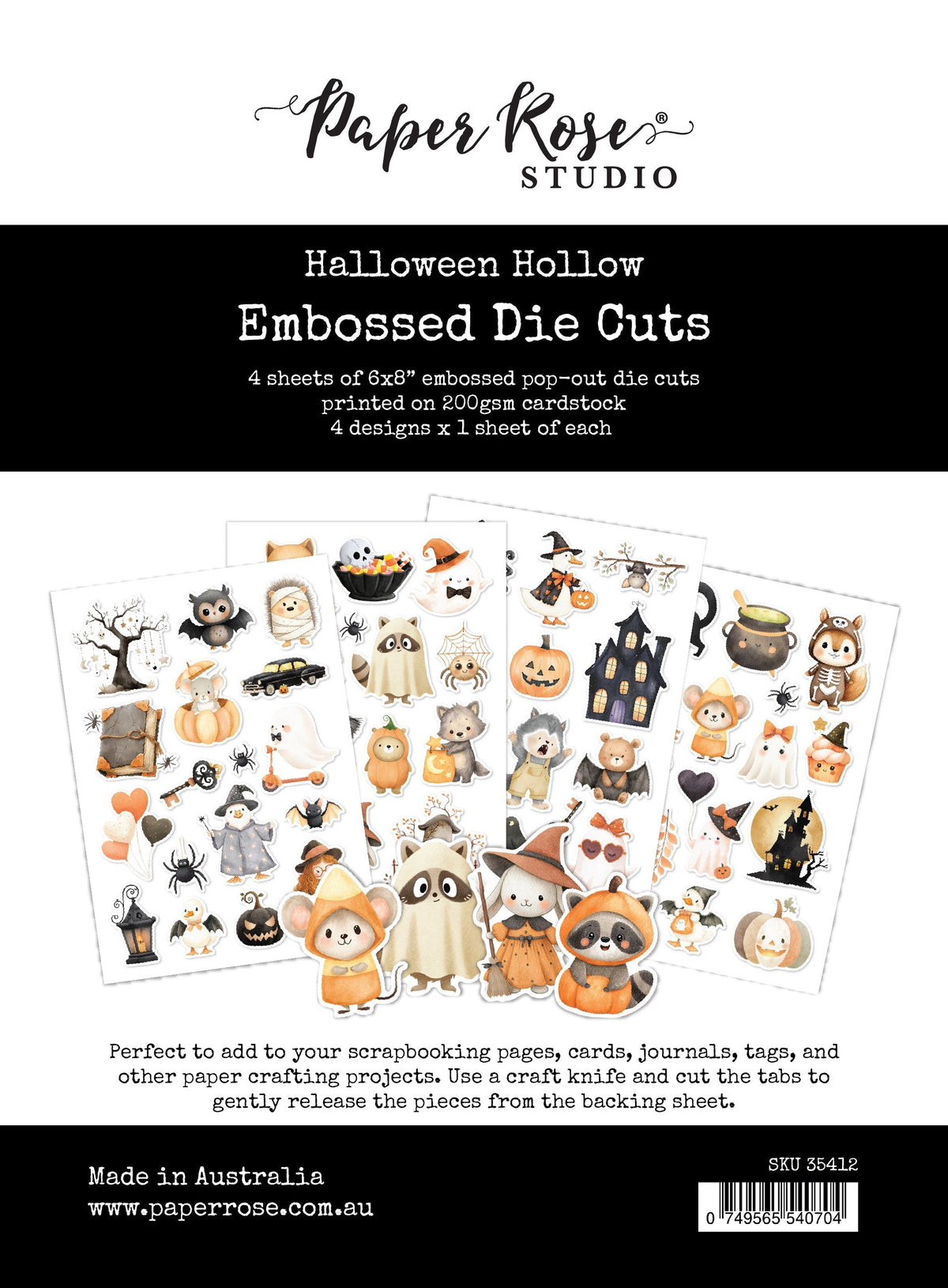 Halloween Hollow Embossed Die Cuts