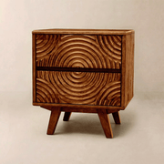 Harmony Solid Rubber Wood Nightstand