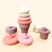 Silicone Ice Cream Stacking Toy