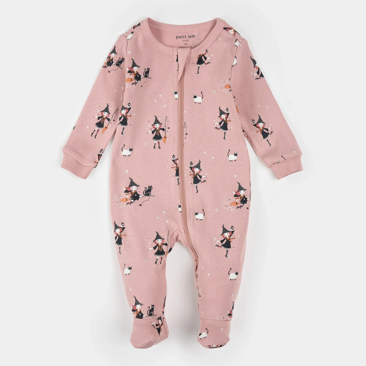 Petit Lem Witch Glow in the Dark Sleeper, Pink