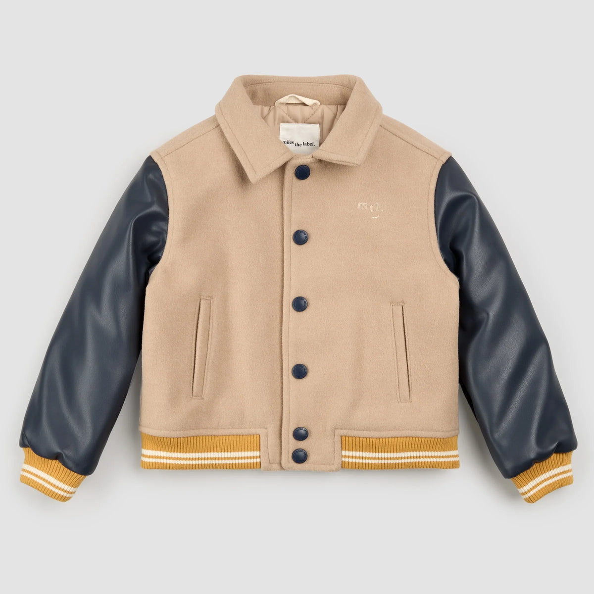 Miles The Label Varsity Woven Jacket