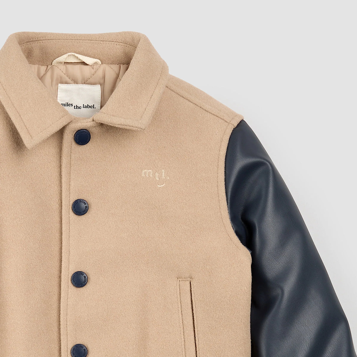 Miles The Label Varsity Woven Jacket