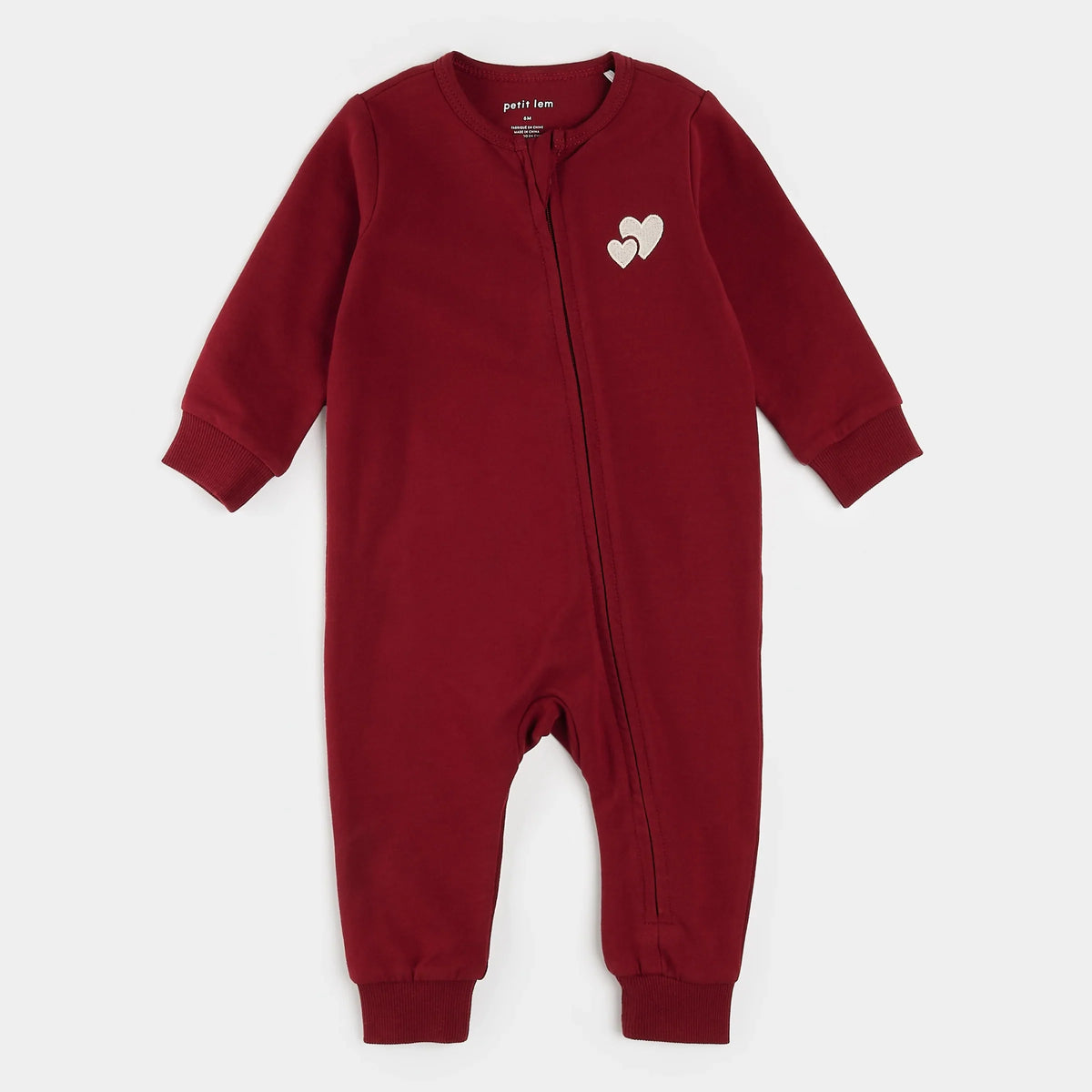 Petit Lem Mon Amour Playsuit, Scarlet