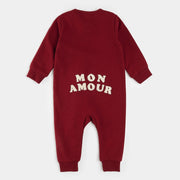 Petit Lem Mon Amour Playsuit, Scarlet