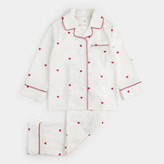 Petit Lem Small Hearts Poplin PJ Set