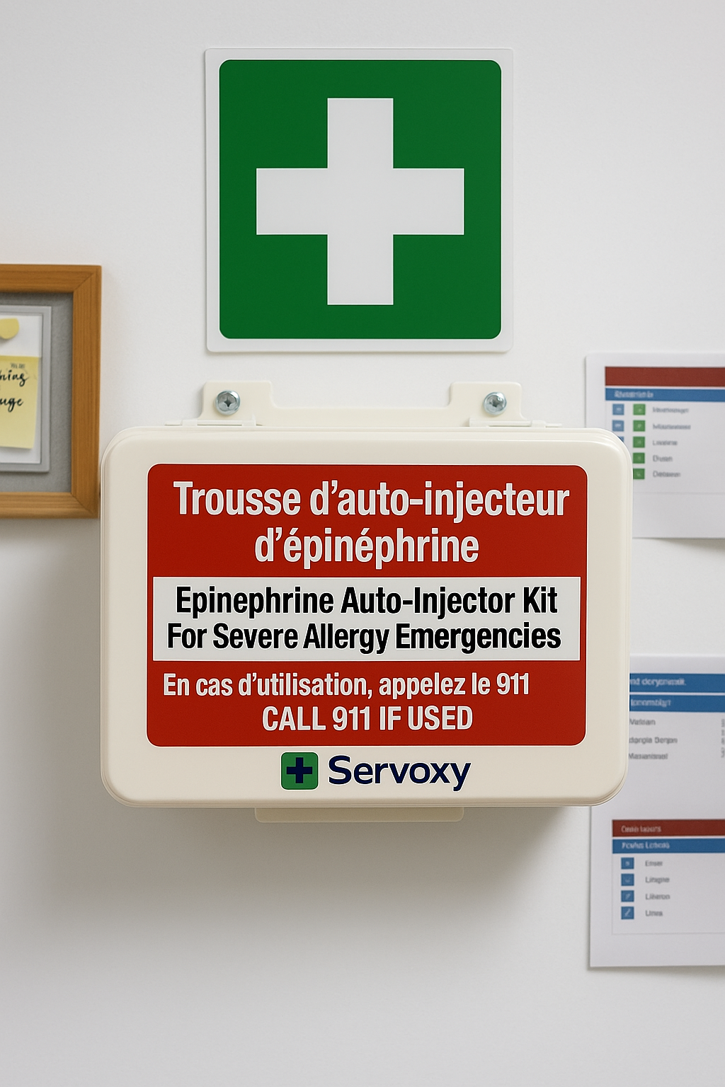 Allergy Emergency Cabinet Kit, Wall Mountable