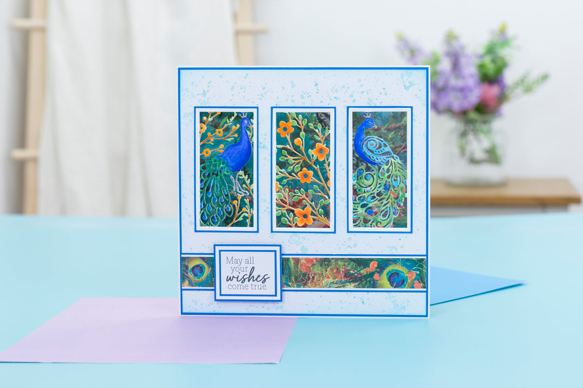 Graceful Plumes Luxury Linen Card Pack A4 