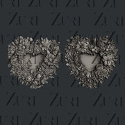 Zuri Designs Floral Lovehearts Set 1