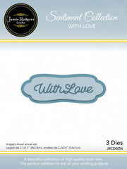 Jamie Rodgers Crafts - With Love Sentiment Die Set