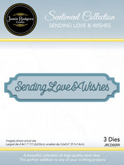 Jamie Rodgers Crafts - Sending Love and Wishes Sentiment Set Die