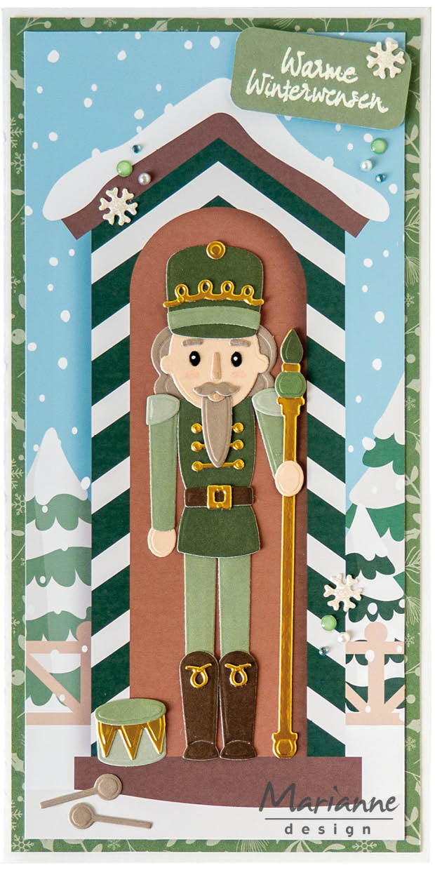 Marianne Design A4 Cutting Sheet - Home for Christmas