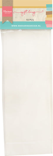 Marianne Design Gift Bags - White - 76x40x200 mm