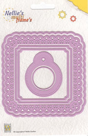 Multi Frame Dies - Christmas Ribbon Weaving Square