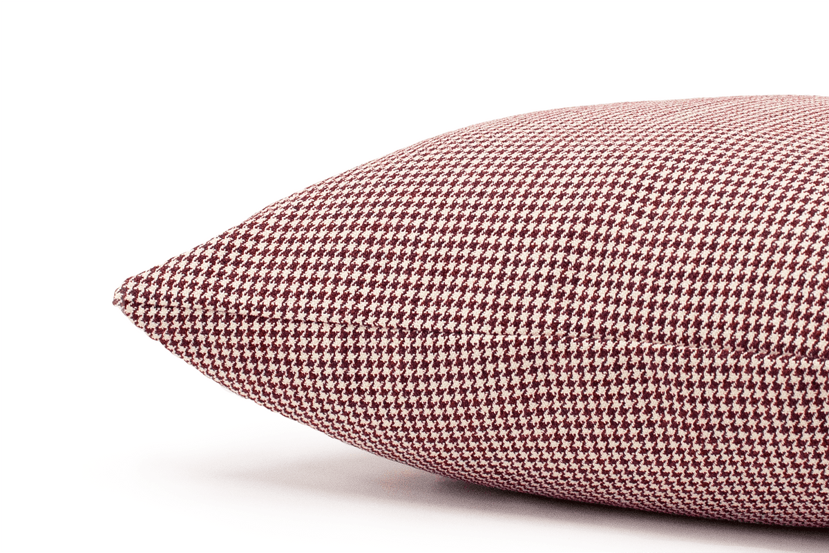 Canadian Down & Feather Crimson Houndstooth Cushion Cover