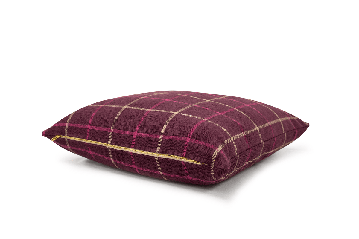 Canadian Down & Feather Vino Check Cushion Cover