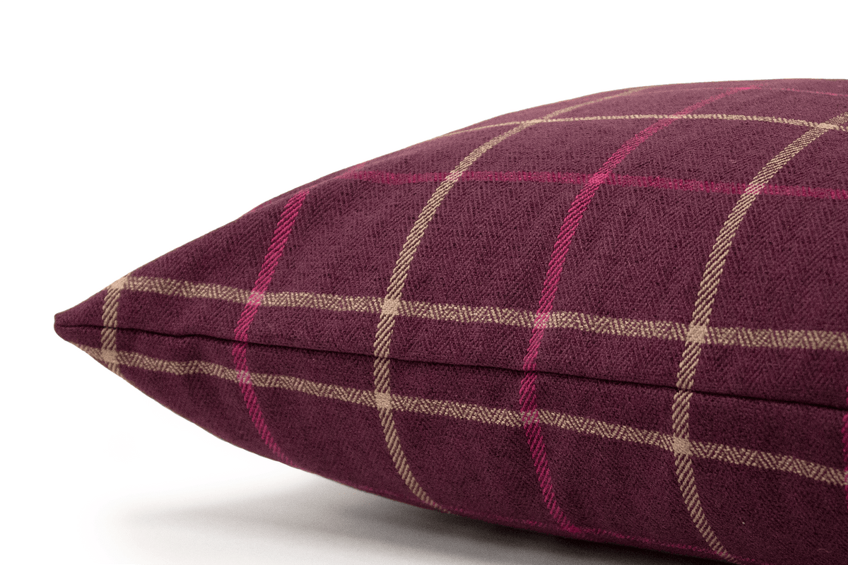 Canadian Down & Feather Vino Check Cushion Cover
