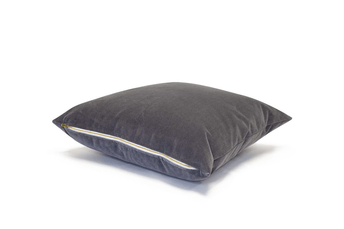 Canadian Down & Feather Grey Velvet Cushion Cover