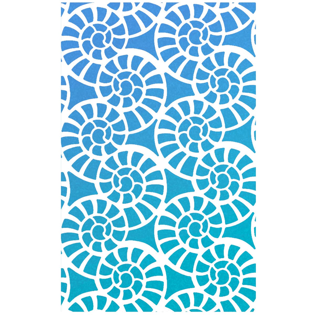 Ciao Bella Texture Stencil 5x8 Fossil Shells