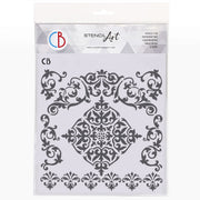 Ciao Bella Texture Stencil 8"x8" Arabesque