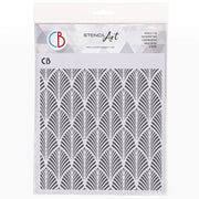 Ciao Bella Texture Stencil 8"x8" Gold Leaves