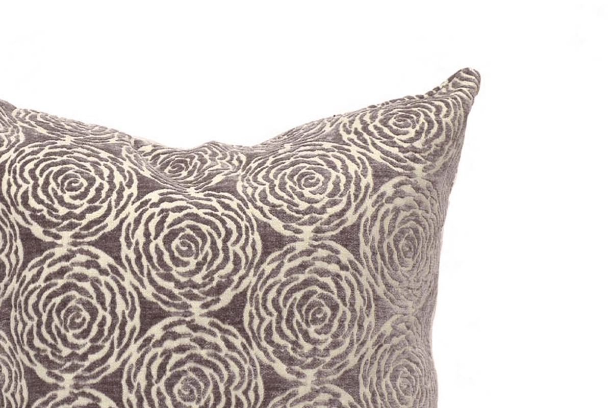 Canadian Down & Feather Mauve Floral Cushion Cover
