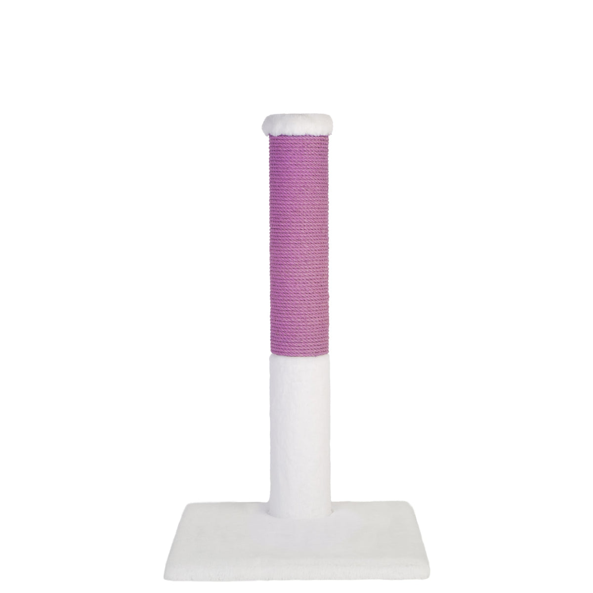 Noba Classic 28 in Scratching Post, White Faux Fur