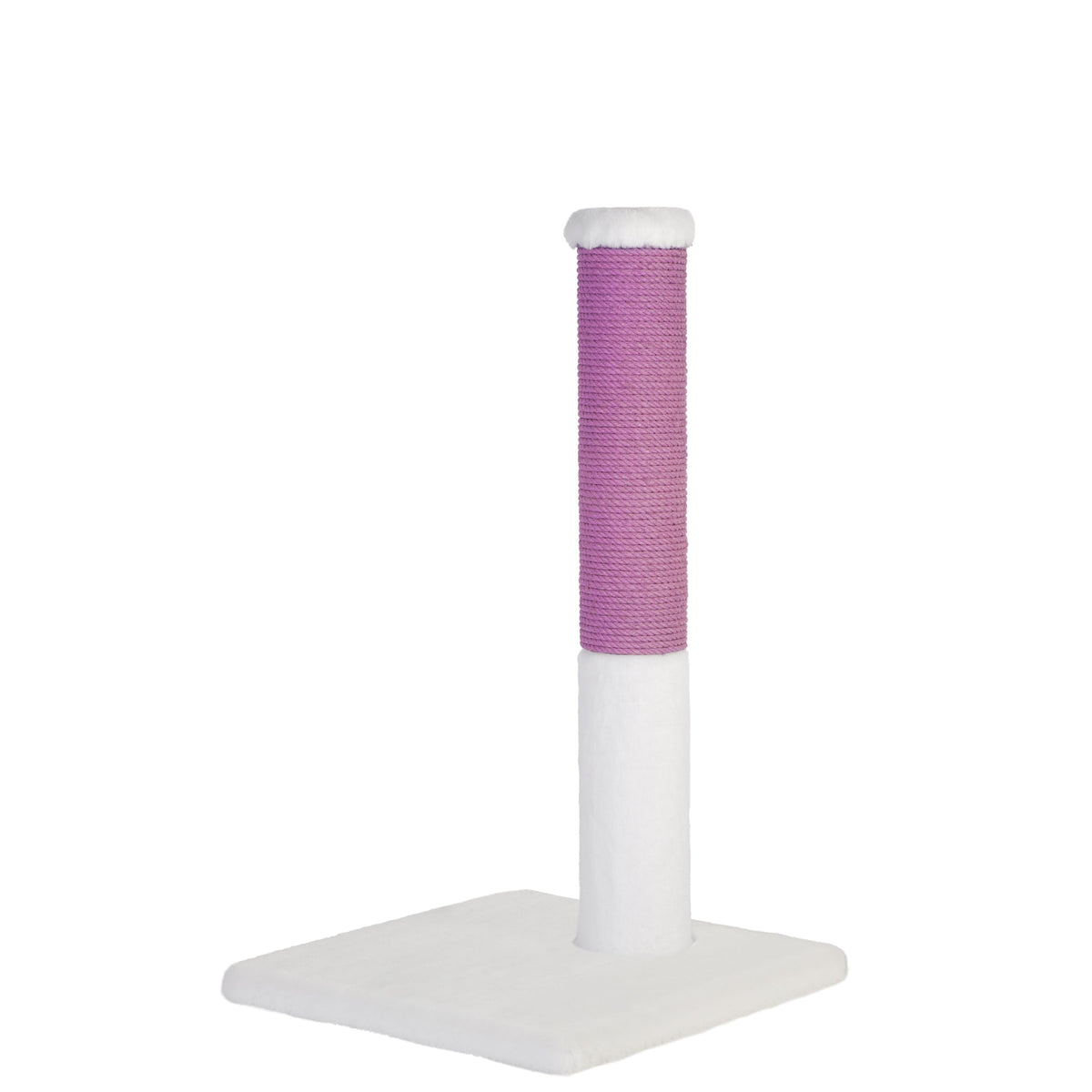 Noba Classic 28 in Scratching Post, White Faux Fur