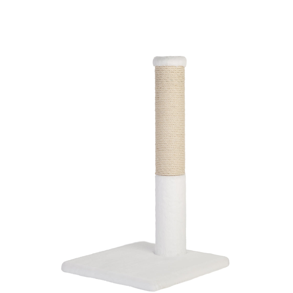 Noba Classic 28 in Scratching Post, White Faux Fur