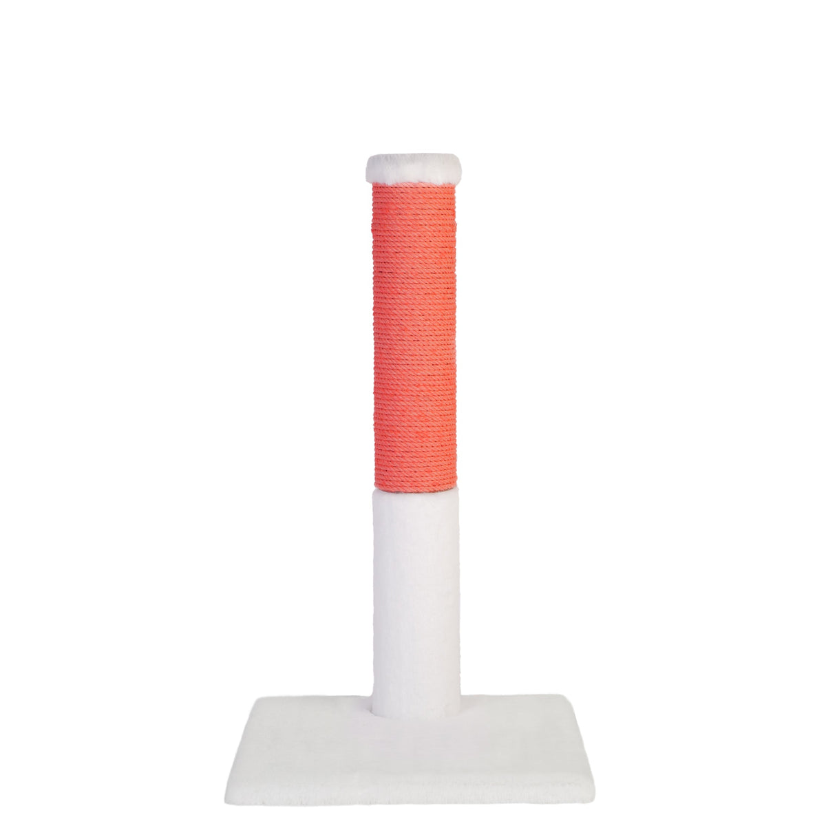 Noba Classic 28 in Scratching Post, White Faux Fur