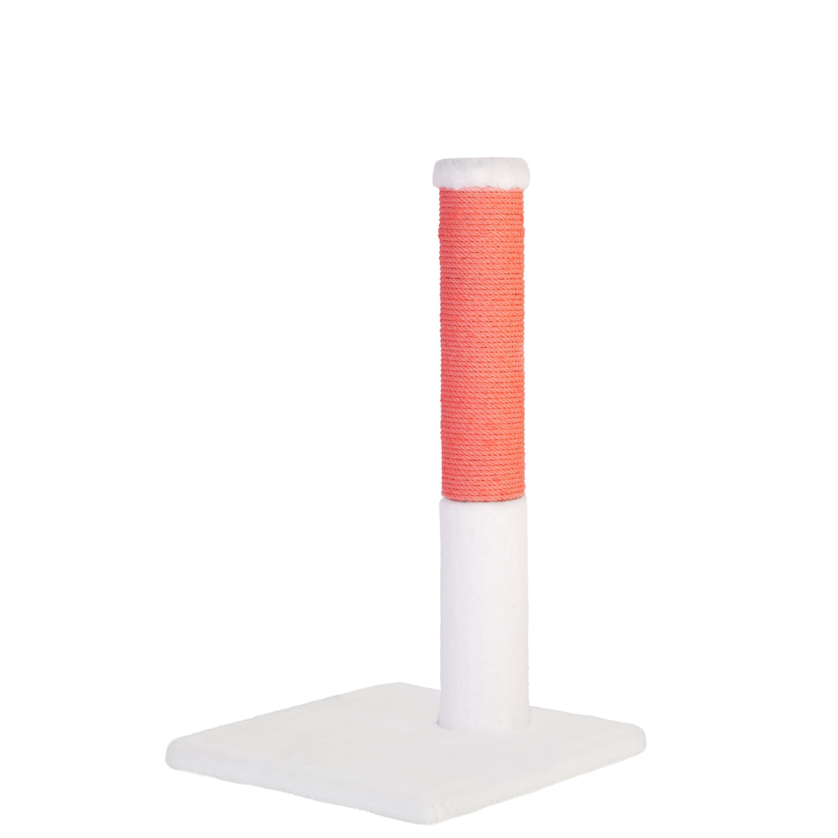 Noba Classic 28 in Scratching Post, White Faux Fur